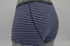 OEM-mænds flåde og hvide garnfarvet stribebokseshorts med blød elastisk linning (JMC11016)