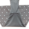 OEM Women's Charcoal Polka Dot Adjustable Bikini Set