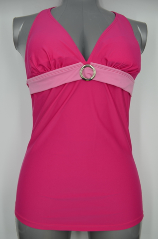OEM Customizable Women’s Fashion Nylon Swimwear In Pink Color (JMC41004)