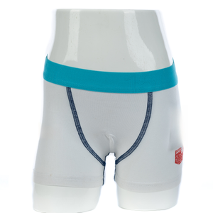  Boys White Cotton Boxer With Print (JMC31018)