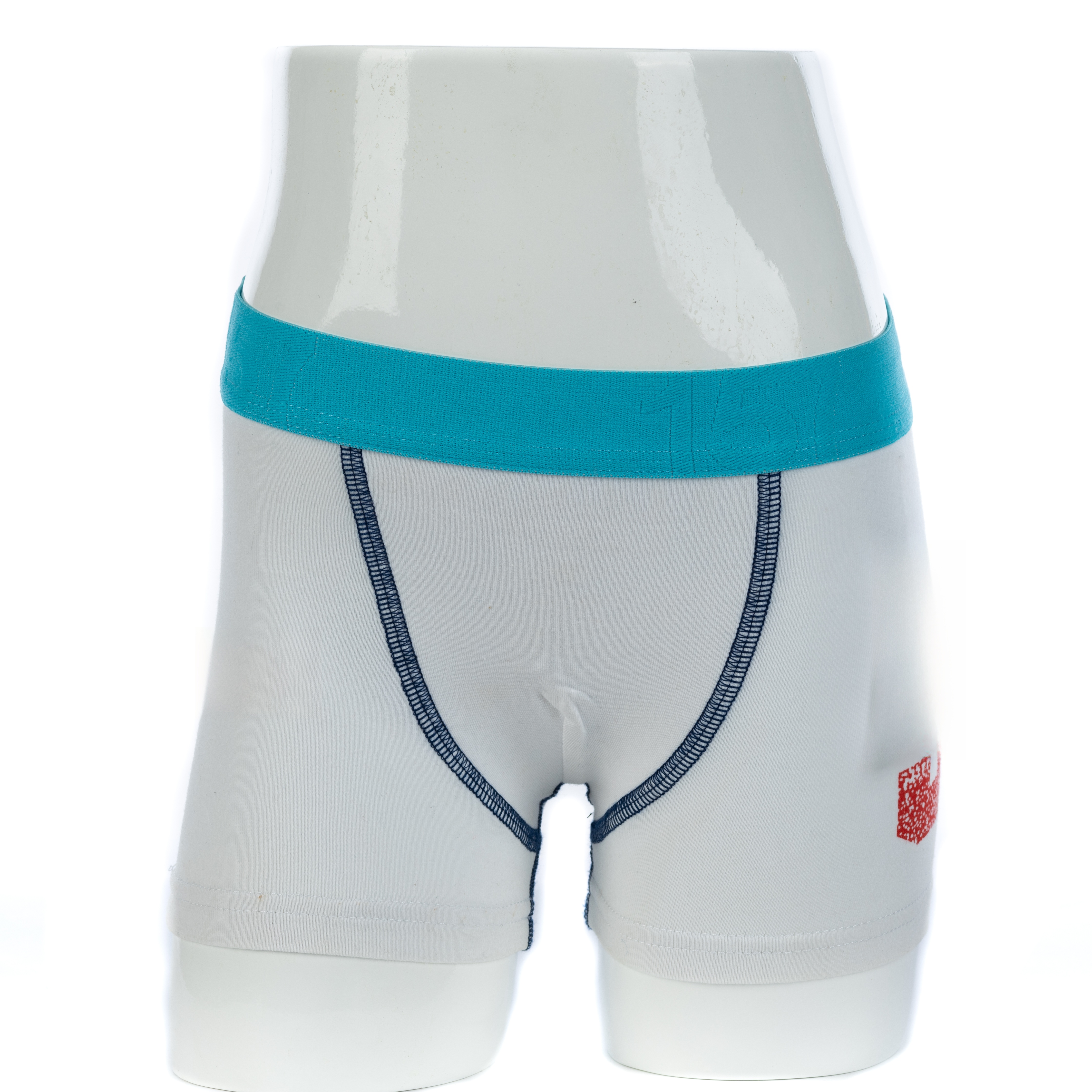  Boys White Cotton Boxer With Print (JMC31018)