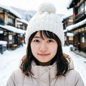 OEM Playful Pom-Pom Ribbed Winter Beanie