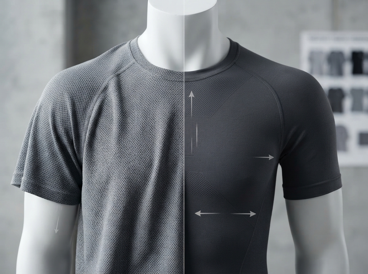 comparison of two sportswear fabrics