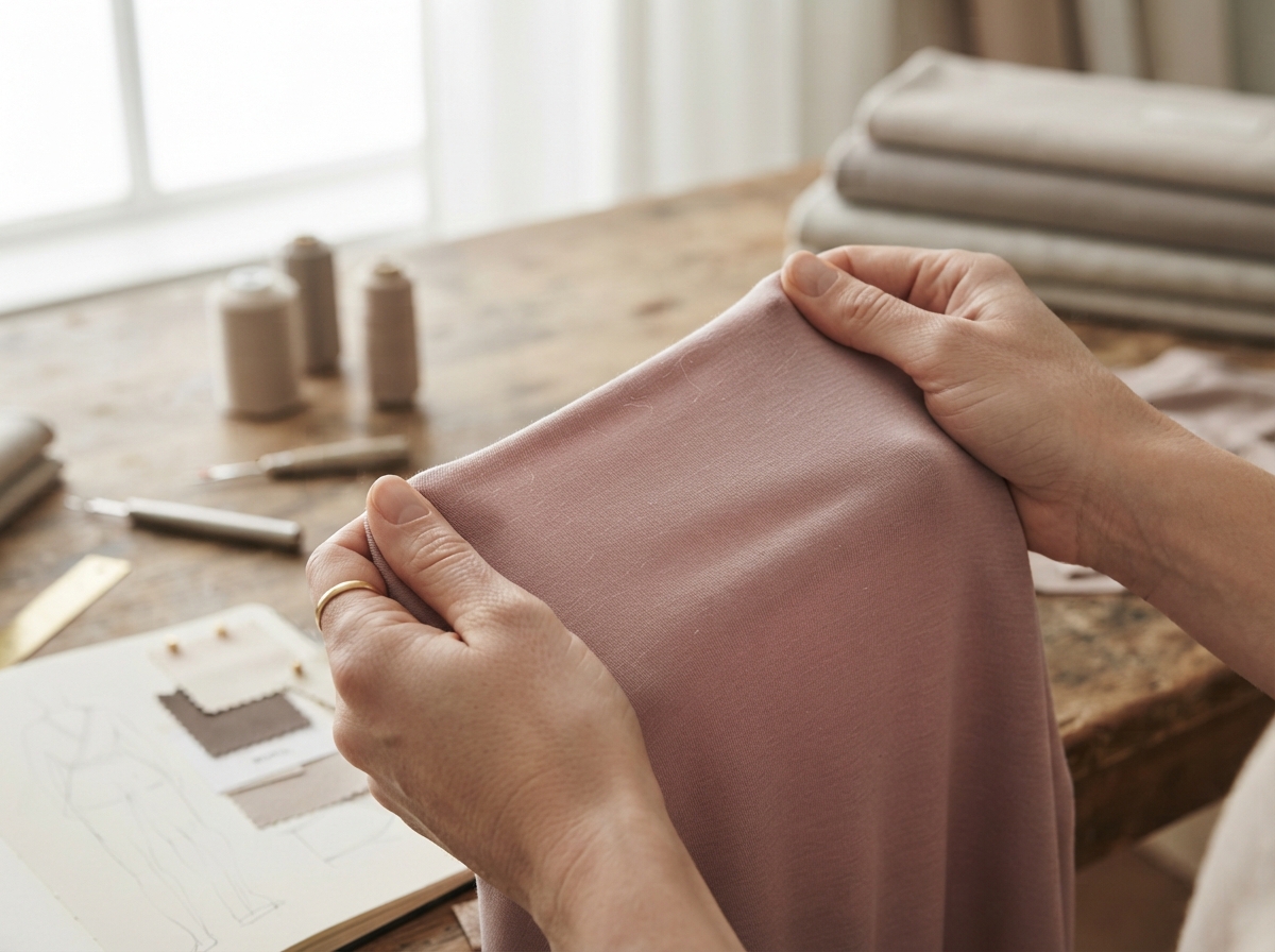 soft modal fabric being